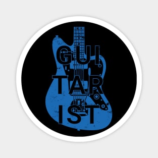 Guitarist Electric Guitar Body Blue Color Magnet